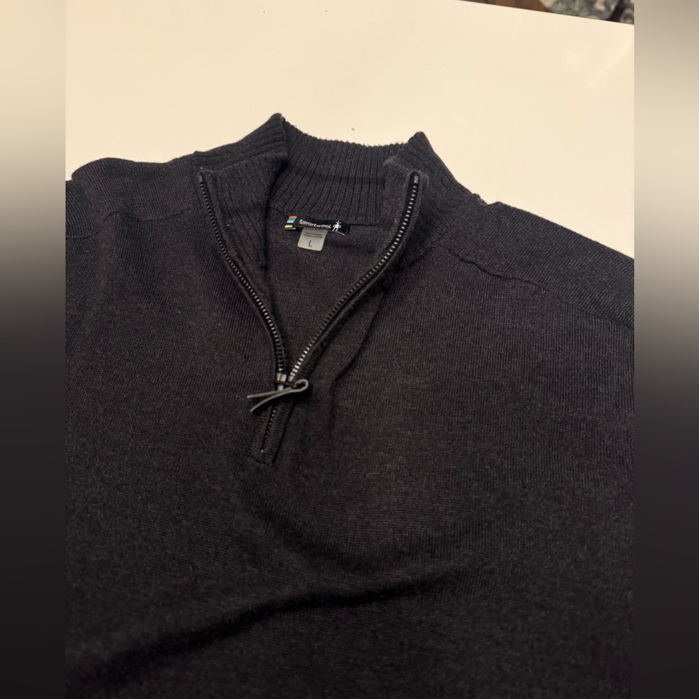 Charcoal Quarter-Zip Smartwool
